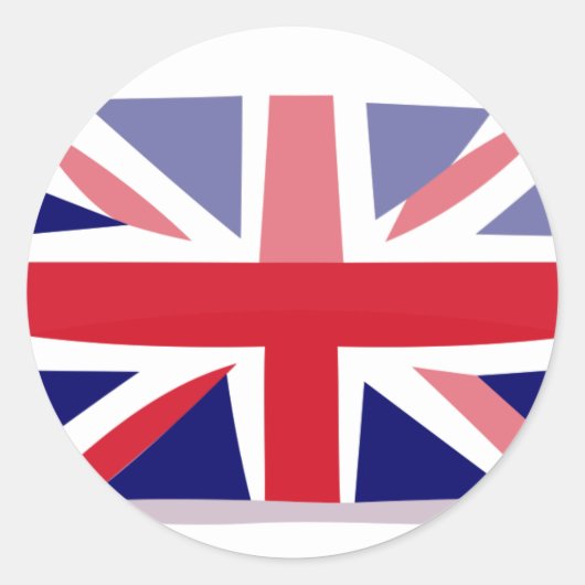 英国国旗 ラウンドシール (正面)