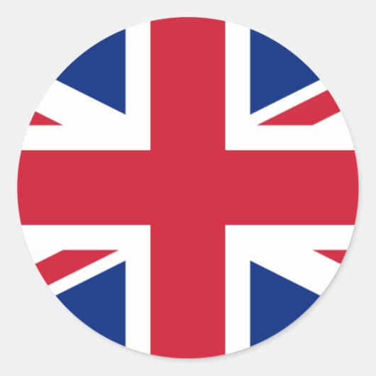 英国国旗 ラウンドシール (正面)