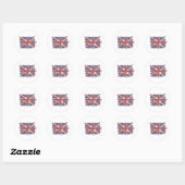 英国国旗 ラウンドシール (シート)