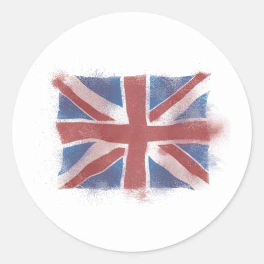 英国国旗 ラウンドシール (正面)