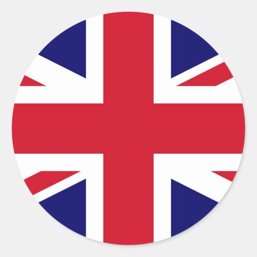 英国国旗 ラウンドシール (正面)
