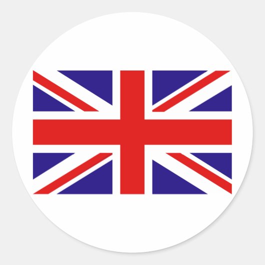 英国国旗 ラウンドシール (正面)