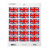 英国国旗 ラベル (フルシート)