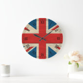 英国国旗 ラージ壁時計 (ホーム)