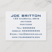 英国国旗 名刺 (裏面)