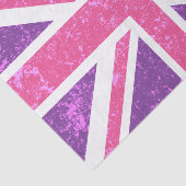 英国国旗、紫色およびピンク 薄葉紙 (詳細)