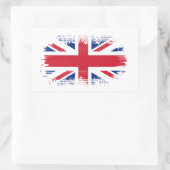 英国国旗 長方形シール (バッグ)