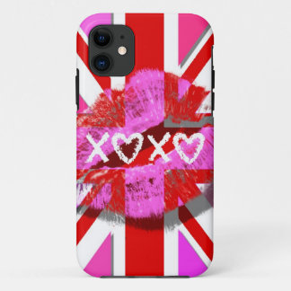 英国国旗- XOXO接吻して下さい iPhone 11 ケース