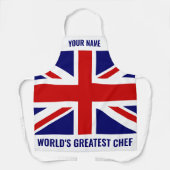 英国国旗BBQ料理キッチンエプロン エプロン (正面)