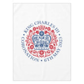 英国国王チャールズ3世メモリアビリア戴冠式 テーブルクロス (正面)