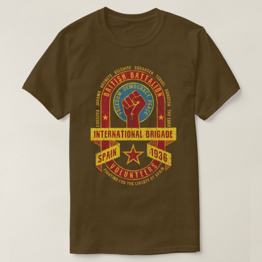英国国際的大隊 Tシャツ (デザイン正面)