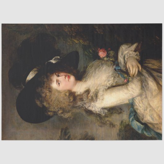 英国婦人 薄葉紙 (正面)