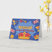 英国市民の新しい贈り物への就任おめでとう カード (黄色い花)