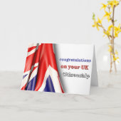 英国市民の新しい贈り物への就任おめでとう カード (黄色い花)