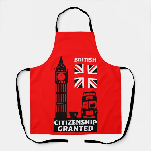 英国市民権ギフト エプロン (正面)