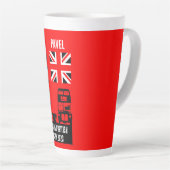 英国市民権ギフト カフェラテマグ (右アングル)