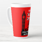 英国市民権ギフト カフェラテマグ (左アングル)