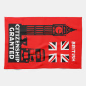 英国市民権ギフト キッチンタオル (横)