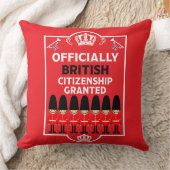 英国市民権ギフト クッション (ブランケット)