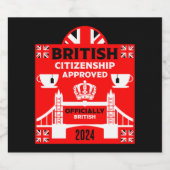 英国市民権ギフト ビールラベル (シングルラベル)