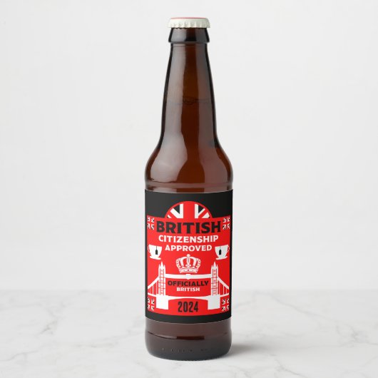 英国市民権ギフト ビールラベル (正面)
