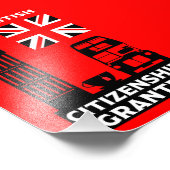 英国市民権ギフト フォトプリント            (角)