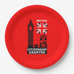 英国市民権ギフト ペーパープレート