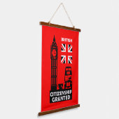 英国市民権ギフト 吊り下げ型タペストリー (傾斜あり)