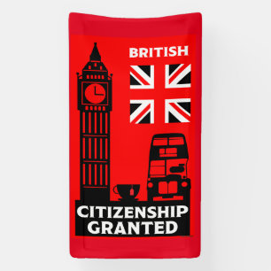 英国市民権ギフト 横断幕