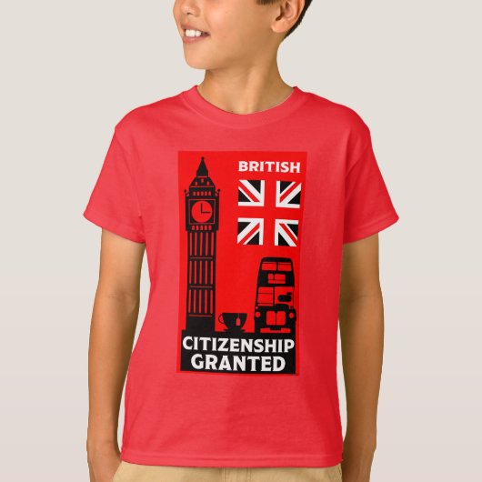 英国市民権ギフト Tシャツ (正面)