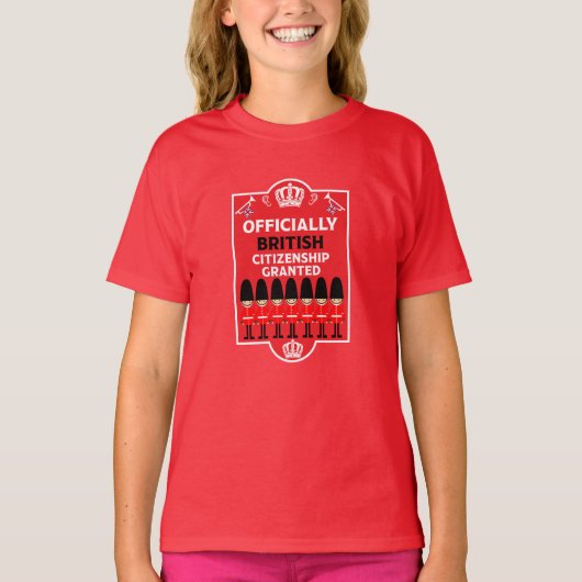 英国市民権ギフト Tシャツ (正面)