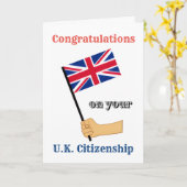 英国市民連合ジャックの祝辞 カード (黄色い花)