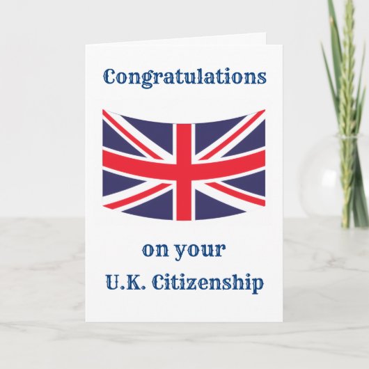 英国市民連合ジャックの祝辞 カード (正面)