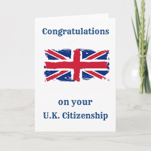 英国市民連合ジャックの祝辞 カード (正面)