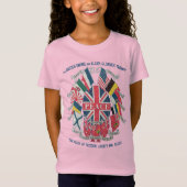 英国帝国および同盟国平和ビンテージエンブレム Tシャツ (正面)