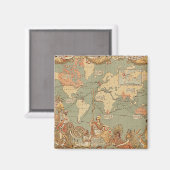 英国帝国ヴィンテージビクトリアン図 マグネット (正面/裏面)