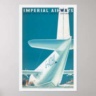 英国帝国航空ポスター1939 ポスター