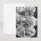 英国式アフタヌーンティーのご招待 招待状 (正面/裏面)