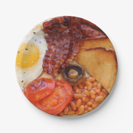 英国式朝食の紙のパーティーのプレート ペーパープレート