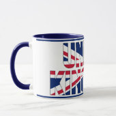 英国愛国的なコ統一されたーヒー付きシピン マグカップ (左)