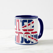 英国愛国的なコ統一されたーヒー付きシピン マグカップ (正面右)