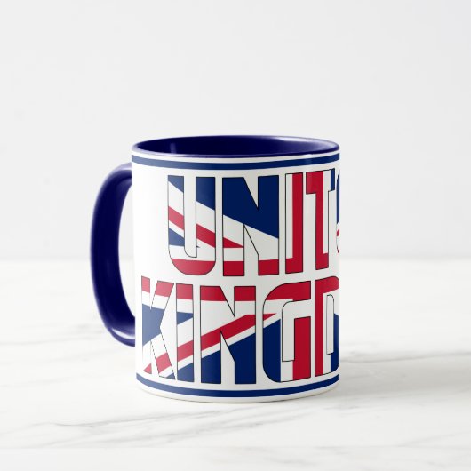 英国愛国的なコ統一されたーヒー付きシピン マグカップ (正面左)