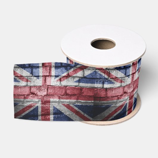 英国旗の壁 グログランリボン (リール)