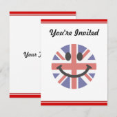 英国旗の顔 招待状 (正面/裏面)
