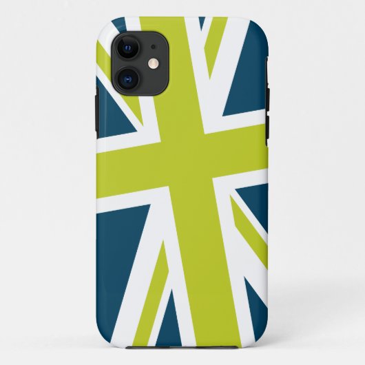 英国旗のiPhoneの場合(海軍かライム) Case-Mate iPhoneケース (裏面)