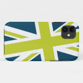 英国旗のiPhoneの場合(海軍かライム) Case-Mate iPhoneケース (裏面(横))