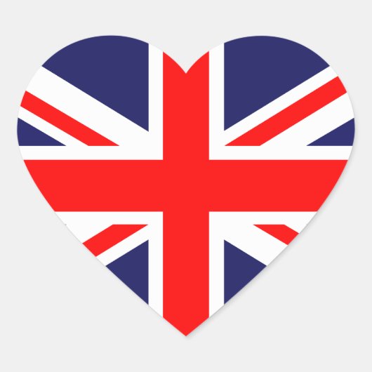 英国旗 ハートシール (正面)
