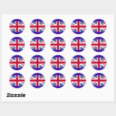 英国旗 ラウンドシール (シート)