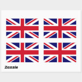 英国旗 長方形シール (シート)