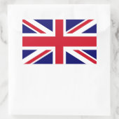 英国旗 長方形シール (バッグ)